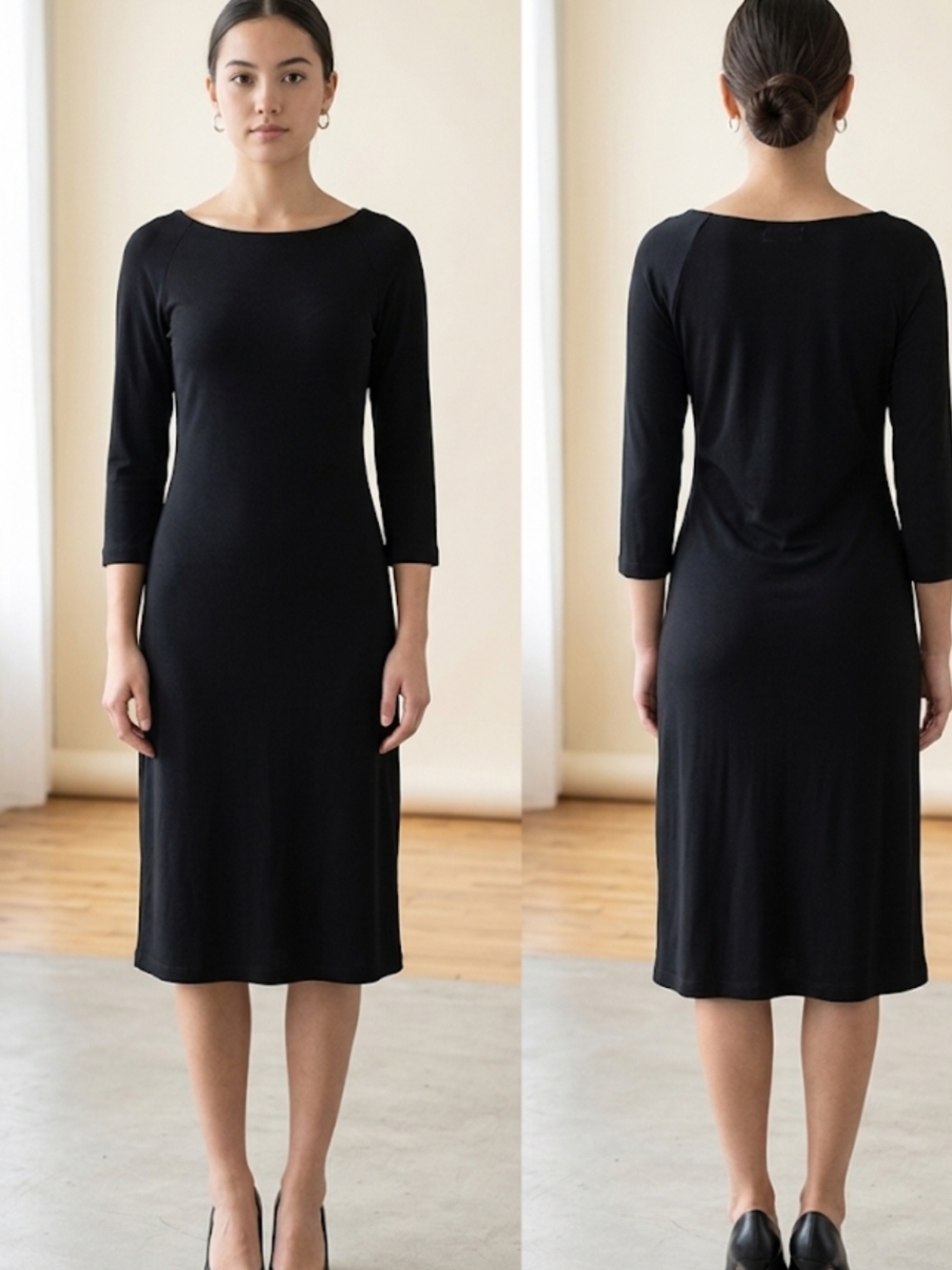 ✨ VTG 90s DKNY Minimalist Little Black Dress - S ✨